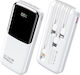 Treqa TR-971 Power Bank 10000mAh 22.5W with USB-C Port Power Delivery White