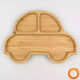 Pandaboo Baby Food Plate made of Bamboo Orange