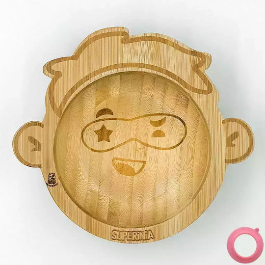 Pandaboo Baby Food Bowl made of Bamboo Pink