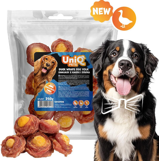 Uniq Leckerli Leckerli für Hunde mit Ei und Ente 250gr
