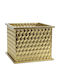 General Trade Aufbewahrungskorb Gold 25.5x25.5x21cm 1Stück