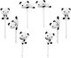 Pandaboo Toothpicks for Party 8 Pieces