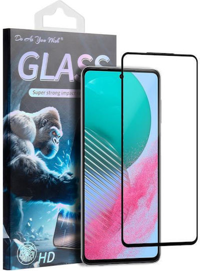Samsung Galaxy M54 5g Do As You Wish Сатенен Екран Принтиран HD Закалено Стъкло Филм Черен