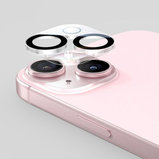 Xdcase Protecție Cameră Tempered Glass pentru iPhone 15, iPhone 15 Plus