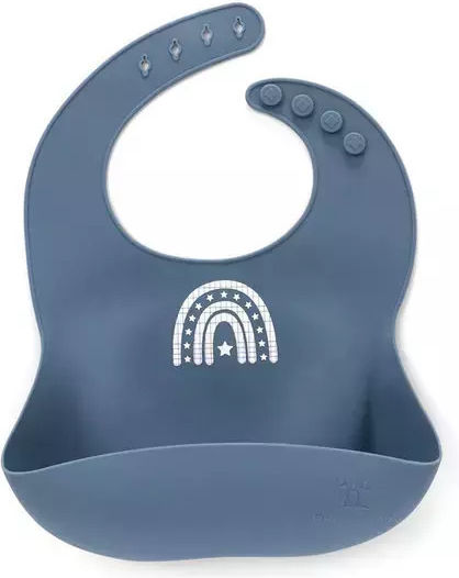 Pandaboo Impermeabila Bavetă Silicon Navy Blue