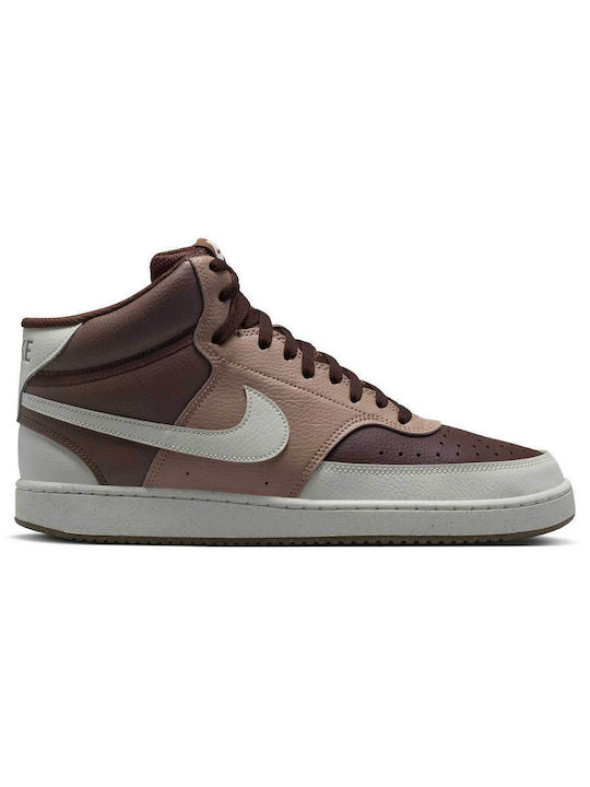 Nike Court Vision Mid Ανδρικά Μποτάκια Καφέ