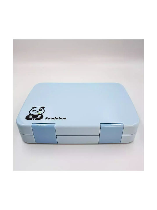 Pandaboo Plastic Lunch Box Light Blue 820ml