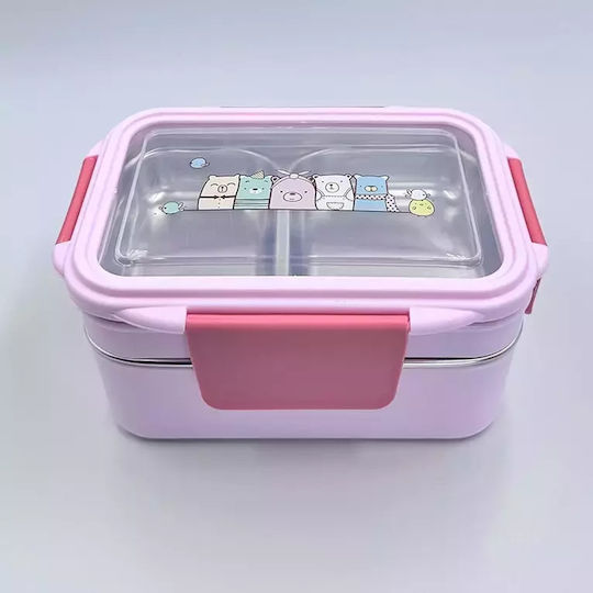 Pandaboo Lunchbox Kunststoff Rosa 1Stück