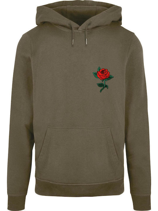 Hoody Sweatshirt with Hood Olive
