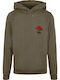 Hoody Sweatshirt with Hood Olive