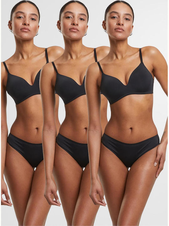 Damen Brasilien 3Pack Black