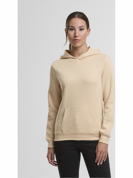 Urban Classics Lang Damen Sweatshirt Kapuzen Sand