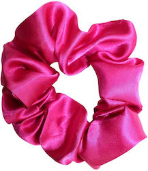 Satin Colored Scrunchies Fuchsia