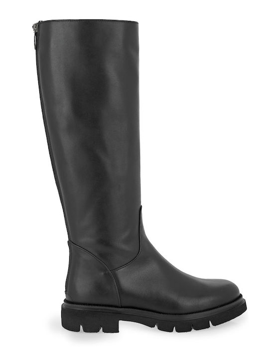 Leather Riding Boots Black