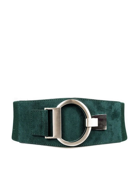Elastic Women's Belt Green