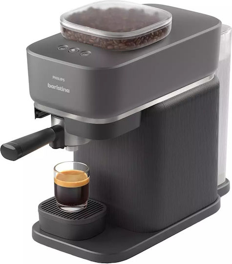 Philips Baristina Automatic Espresso Coffee Machine 1500W Pressure 16bar with Grinder Black BAR300/60