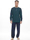 Galaxy Men's Winter Pajamas Set Green