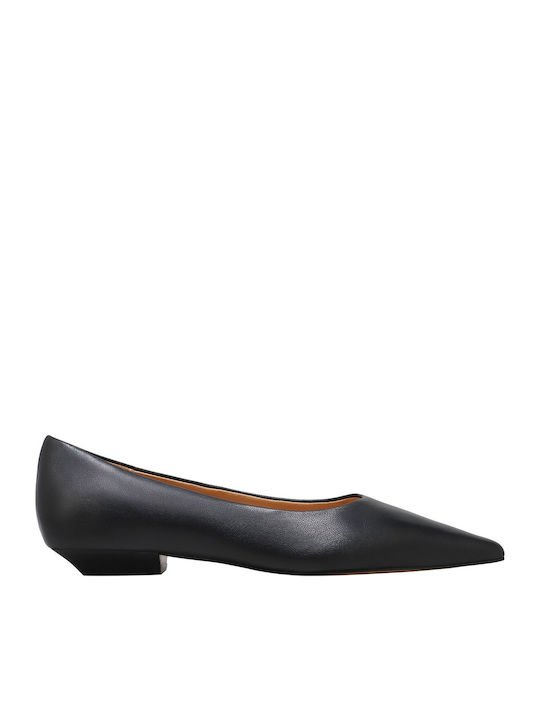 Inuovo Leather Ballerinas Black