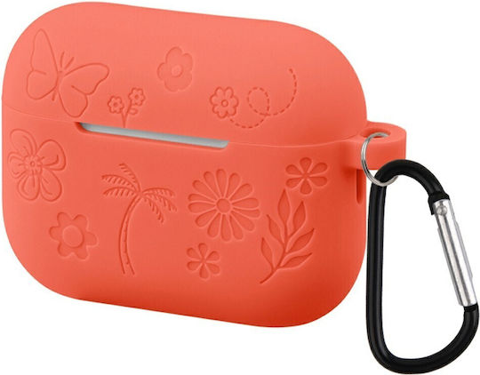 Hülle Silikon in Orange Farbe für Apple AirPods Pro 3