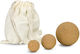 Cork Massage Balls 3 Pieces Storage Pouch Fascia