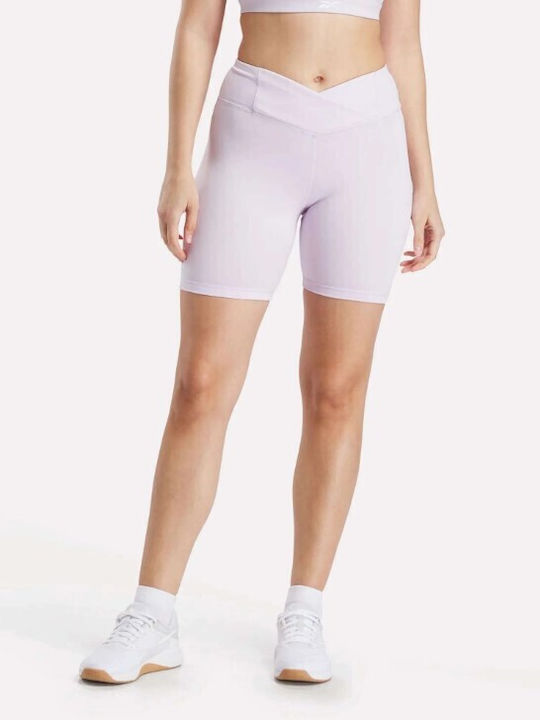 Damen Fahrrad Leggings Hohe Taille Weiß