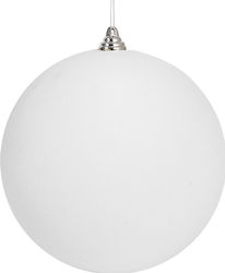 Lianosxmas Minge De Crăciun Albă Din Catifea Plastică 20cm 26285