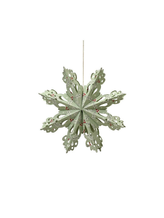 Weihnachtsfigur Papier Umweltfreundlich 28cm 28x3.5x28cm Grüne Kaeming