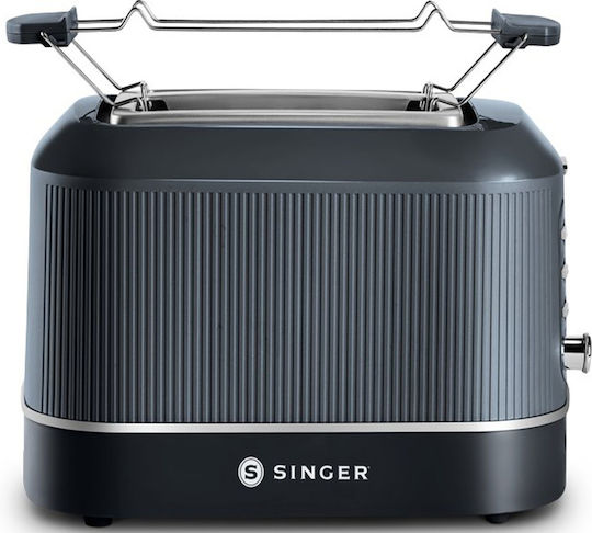 Singer Tiffanys Φρυγανιέρα 2 Θέσεων 850W Blue Grey