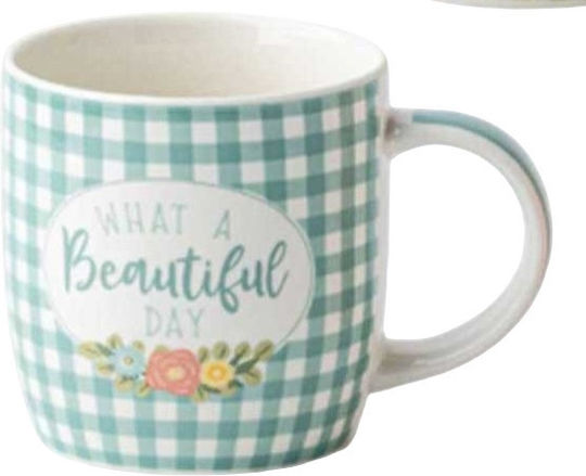 Porzellan Tasse 350ml Punkte Streifen Marva Home 574023c