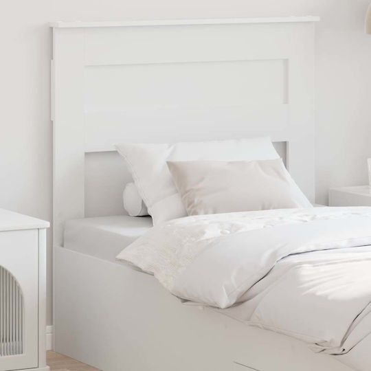 vidaXL Wooden Bed Headboard White 75x100cm