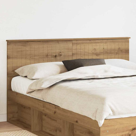 vidaXL Hölzernes Kopfstütze für Betten Artisan Oak 160x100cm