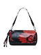 Flowerina Naron Damen Schultertasche Schwarz