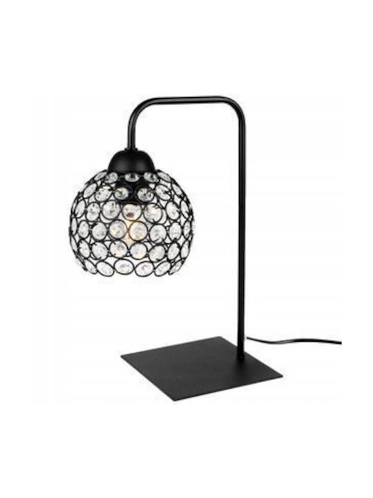 Light Home Decorative Lamp Crystal Ball with Socket for Bulb E27 Black
