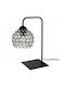 Light Home Decorative Lamp Crystal Ball with Socket for Bulb E27 Black
