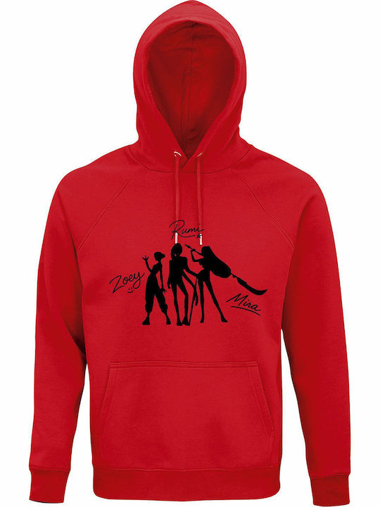 kirikoko Kinder-Sweatshirt mit Kapuze Red Demon...