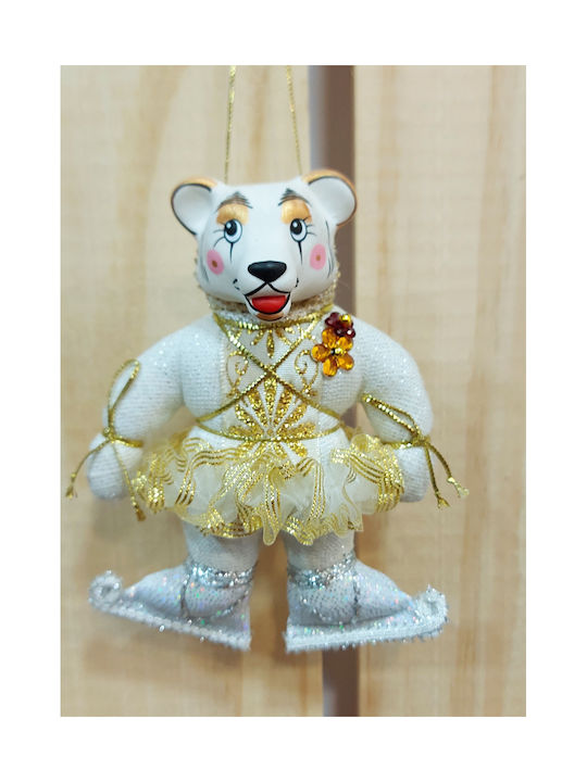 Teddybär Mädchen Kunstlauf Handgefertigt Weihnachtsbaumschmuck