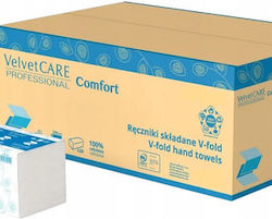 Velvet Care White ZZ Paper Towels Cellulose 3000 Pcs 2-Ply
