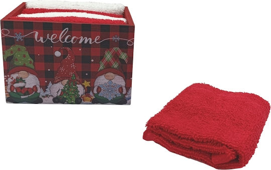 Christmas Set Of 5 Napkins Basket Ilis Home 23996 Dwarfs