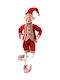 Vetur BV Christmas Figure Velvet Red Brown Elf 61cm