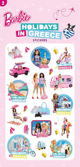 Barbie Stickers Holidays In Greece 2 Hp.st.p.0004