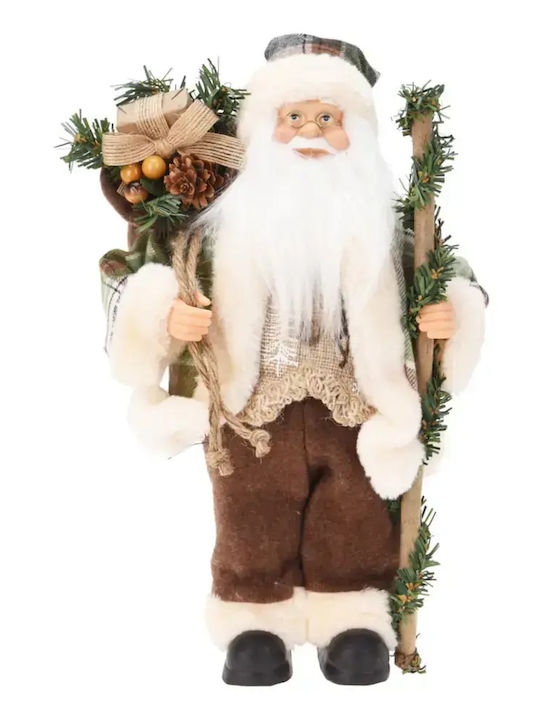 Dekorativer Weihnachtsmann Braun 30cm