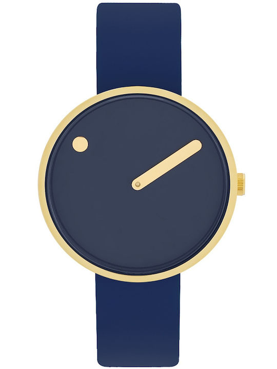 Picto Men's Watch 34mm Battery with Blue Metal Bracelet