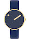 Picto Men's Watch 34mm Battery with Blue Metal Bracelet