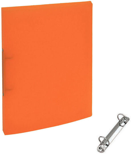 Clipboards & Form Holders Pp 2 Rings 23x32x2.3cm Semi-Transparent 13 Orange Semi-Transparent