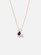 Chrysothemiss Women's Necklace Ruby Reindeer Crystal Zircon