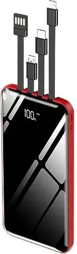 Andowl Q-DC110 Power Bank 12000mAh με Θύρα USB-A Μαύρο/Κόκκινο