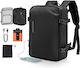 Vevor Sack Voyage Back 35lt Black made of Leather