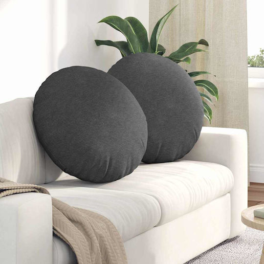 vidaXL Velvet Sofa Cushion Dark Gray 60x60cm