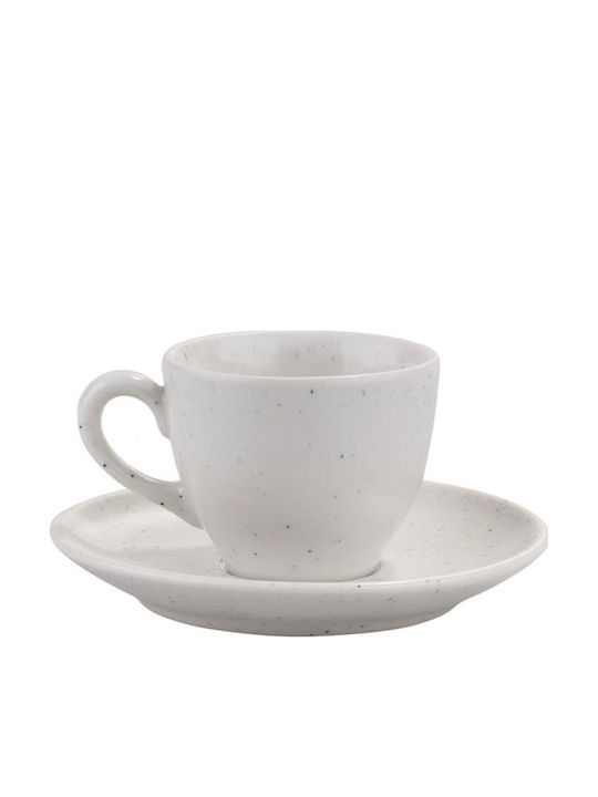 Kutahya Porselen Set of Cups Coffee Porcelain 6pcs
