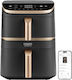 Cosori Turbo Tower Pro Heißluftfritteuse mit Wi-Fi & Doppel-Abnehmbarer Korb 10.8Es Schwarz